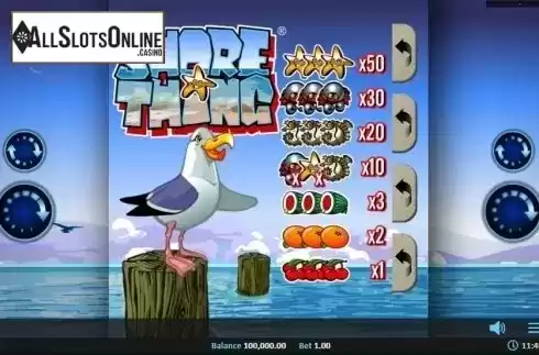 Game Screen 1. Shore Thing Pull Tab from Realistic