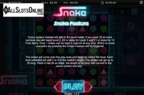 Game Rules. Snake (Live 5) from Live 5