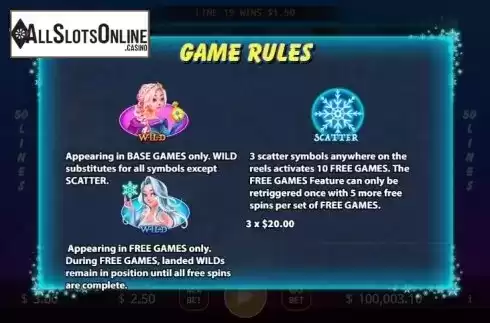 Game rules 2. Snow Queen (KA Gaming) from KA Gaming