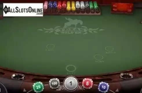 Game Screen 1. Texas Hold'em (BGaming) from BGAMING