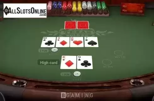 Game Screen 3. Texas Hold'em (BGaming) from BGAMING