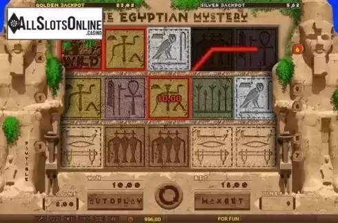 Win Screen. The Egyptian Mystery from Tuko Productions