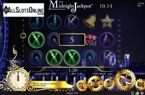 Win Screen. The Midnight Jackpot from Espresso Games