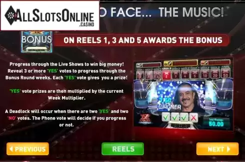 Screen3. The X Factor Jackpot from Ash Gaming