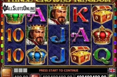 Screen2. Three Crowns Kingdom from Casino Technology