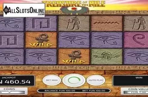 Reels screen . Treasure of the Nile from Concept Gaming