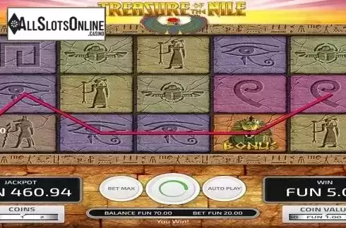 Win screen 2. Treasure of the Nile from Concept Gaming