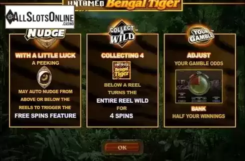 Screen2. Untamed Bengal Tiger from Microgaming