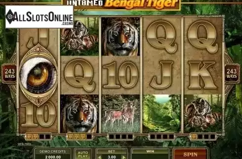 Screen8. Untamed Bengal Tiger from Microgaming