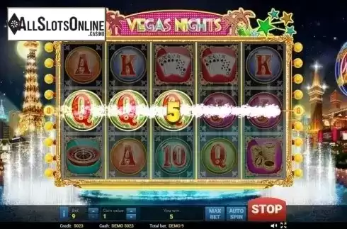 Win screen. Vegas Nights (Evoplay) from Evoplay Entertainment