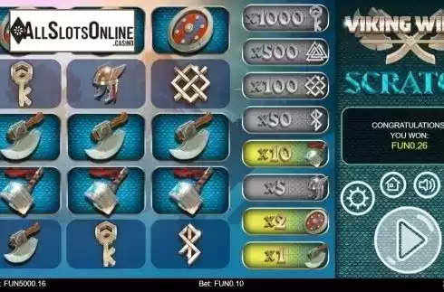 Game Screen 2. Viking Wilds Scratch from IronDog