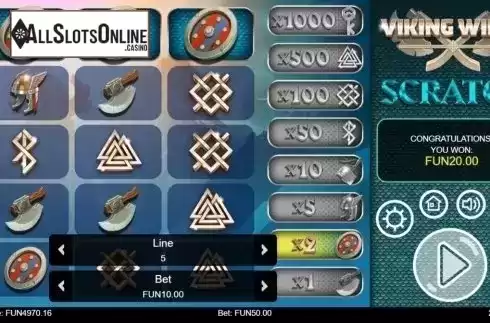 Game Screen 3. Viking Wilds Scratch from IronDog