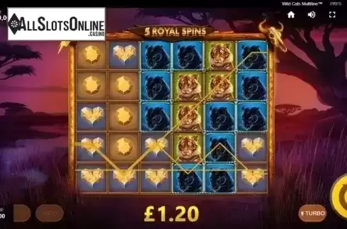 Free Spins 2. Wild Cats Multiline from Red Tiger