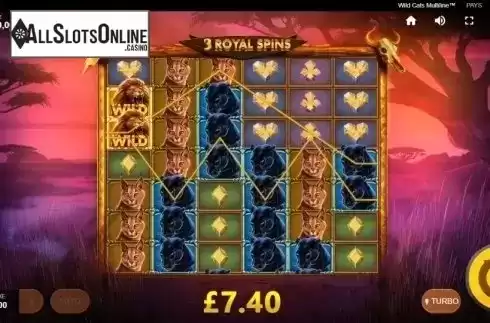 Free Spins 3. Wild Cats Multiline from Red Tiger