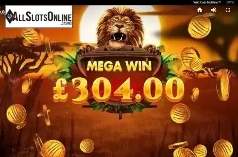 Mega Win. Wild Cats Multiline from Red Tiger