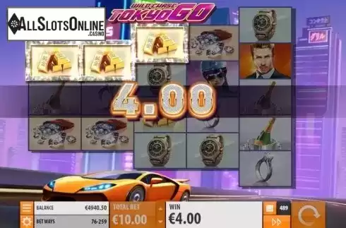 Win Screen 3. Wild Chase: Tokyo Go from Quickspin