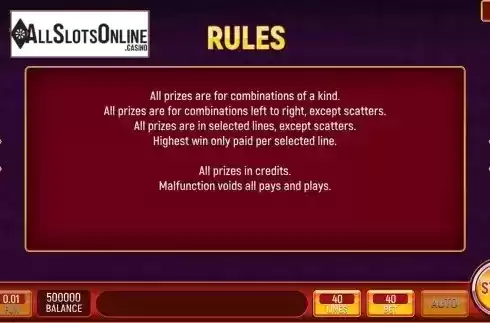 Rules Screen