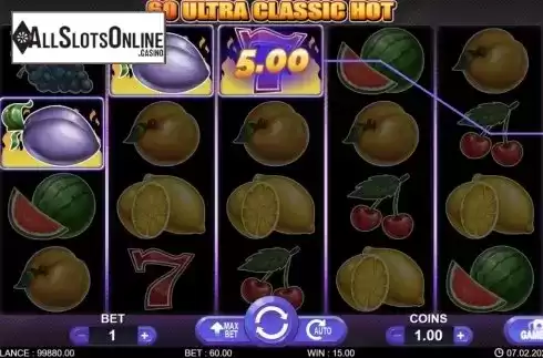 Win screen 1. 60 Ultra Classic Hot from 7mojos