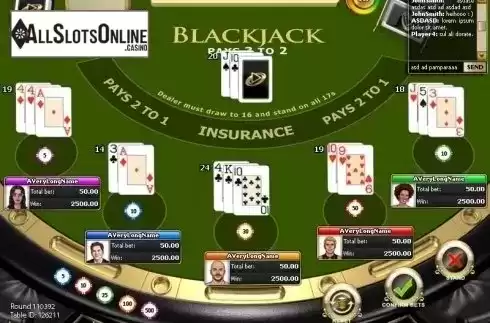 Game workflow. Multiplayer Blackjack (Playtech) from Playtech