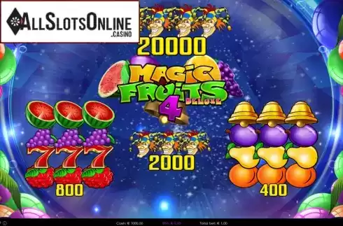 Paytable. Magic Fruits 4 Deluxe from Wazdan
