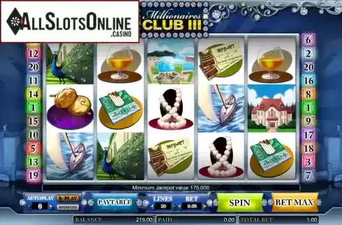 Screen4. Millionaires Club III from Amaya