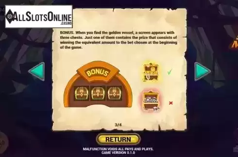 Bonus game screen