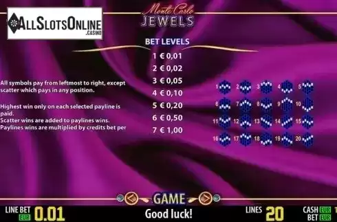 Winlines. Monte Carlo Jewels HD from World Match