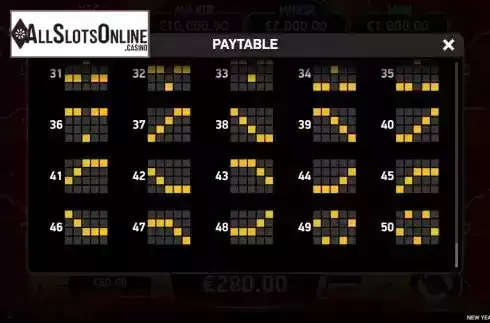 Paylines screen 2