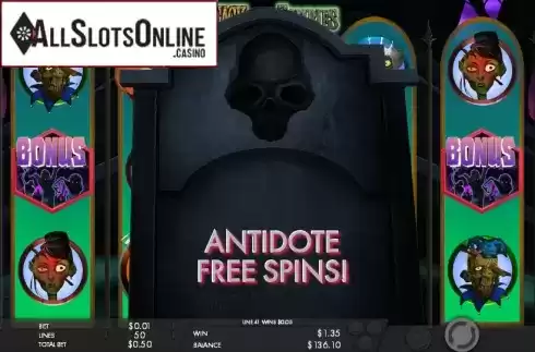 Free spins. Attack of the Zombies from Genesis