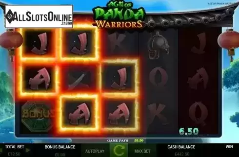 Win Screen 2. Age of Panda Warriors from ReelFeel Gaming