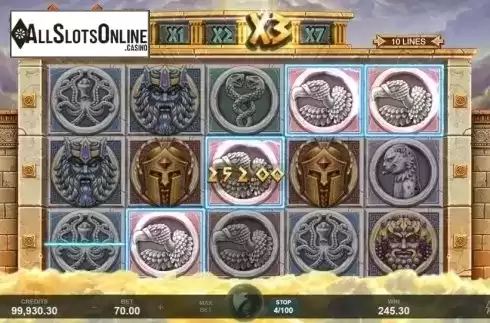 Win Screen. Ancient Fortunes: Zeus from Triple Edge Studios