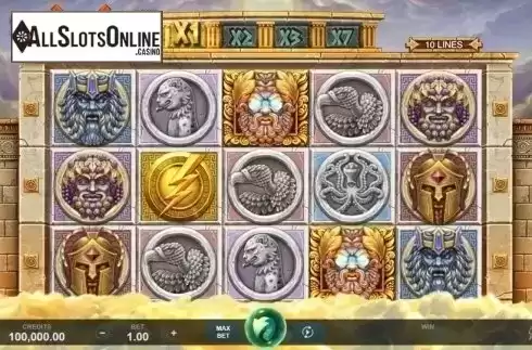 Reel Screen. Ancient Fortunes: Zeus from Triple Edge Studios