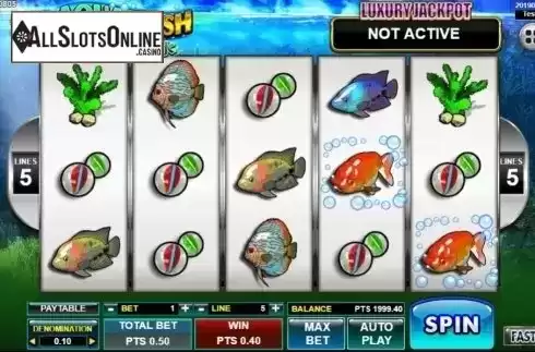 Win Screen. Aqua Cash (Spadegaming) from Spadegaming