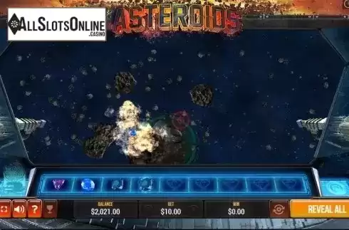 Game workflow. Asteroids Instant Win from Pariplay