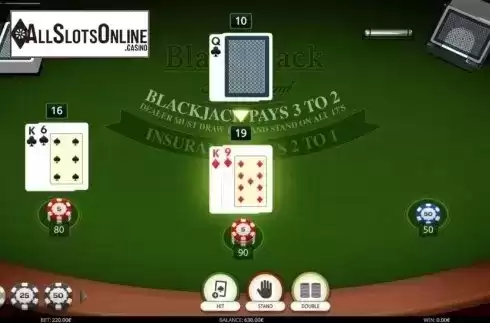 Game Screen. Blackjack MH (iSoftBet) from iSoftBet