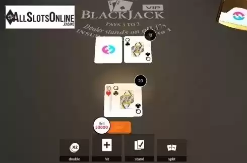 Game workflow screen 2. Blackjack VIP (FunFair) from FunFair