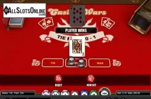 Game Screen. Casino Wars (1X2gaming) from 1X2gaming