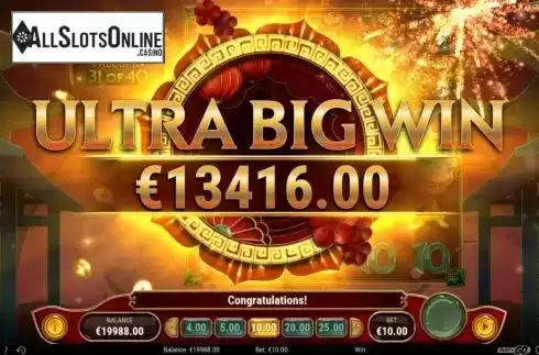 Ultra Big Win. Celebration of Wealth from Play'n Go