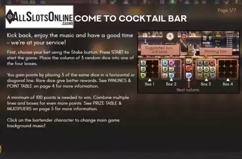 Info. Cocktail Bar (Air Dice) from Air Dice