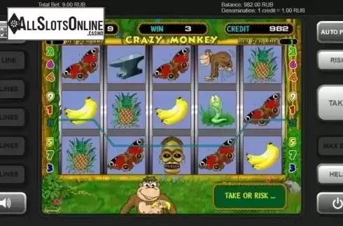 Win Screen. Crazy Monkey (Igrosoft) from Igrosoft