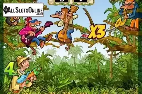 Bonus Game screen. Crazy Jungle (R. Franco) from R. Franco