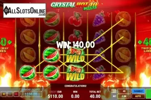 Win Screen 4. Crystal Hot 40 Deluxe from Fazi