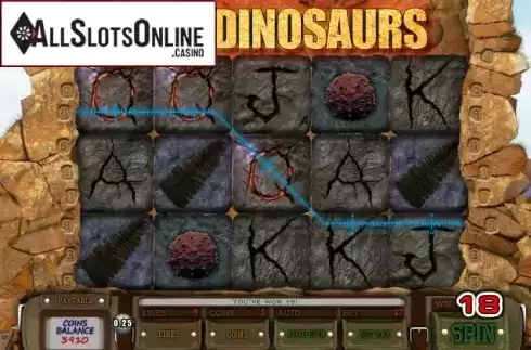 Win Screen. Digging for Dinosaurs from Saucify