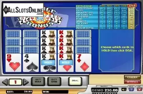 Double Bonus Poker MH. Double Bonus Poker MH (Play'n Go) from Play'n Go