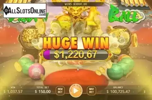 Big win screen. Dragon Ball (KA Gaming) from KA Gaming