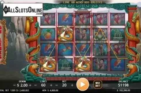 Wild Win screen. Dragon Gate (KA Gaming) from KA Gaming