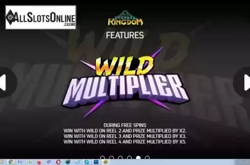 Wild multiplier screen