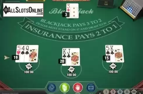 Game Screen 3. European Blackjack MH (Play'n Go) from Play'n Go