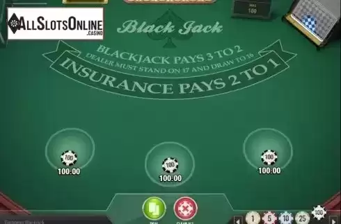 Game Screen 2. European Blackjack MH (Play'n Go) from Play'n Go