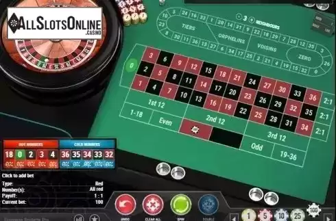 Game Screen 3. European Roulette Pro (Play'n Go) from Play'n Go